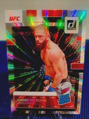 2023 Donruss UFC Andre Petroski Rated Rookie Laser Holo 25/99 RC 🔥👊🏽 - Image 1 of 2