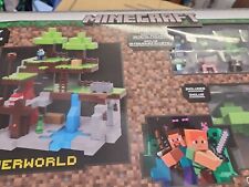 Minecraft Nano Metalfigs Overworld Box Set 10 Metal Figures & 31 Pieces