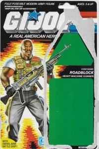 Vintage Hasbro 1986 V2 Roadblock Card Back w/ File Card - Picture 1 of 2