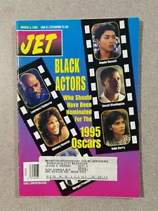Jet Magazine March 4, 1996 - Black Actors - Whitney Houston - Denzel Washington - Imagen 1 de 1