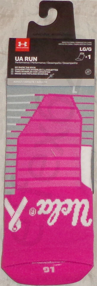NUEVO CON ETIQUETAS Under Armour UCLA Run No Show Tab Calcetines Concienciación sobre el cáncer de mama Hombres Mujeres Foto 1 de 1