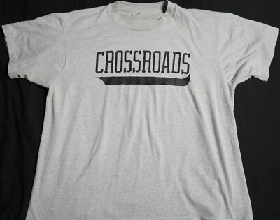 Camiseta Crossroads Vintage Años 80 Puntada Única XL Gris Pantalla Estrellas Foto 1 de 4