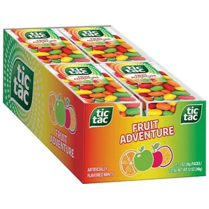 Tic Tac Fruit Adventure Breath Mints Refreshment Hard Candy, 1 Oz (Pack of 12) - Picture 1 of 7