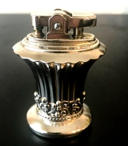 VINTAGE RONSON NEWPORT ENGLAND CHROME TABLE LIGHTER - Bild 1 von 5