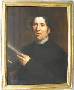 Salvatore Lo Forte (Palermo 1804-1885) Ritratto di ecclesiastico OLIO 72x57 1841 - Bild 1 von 11