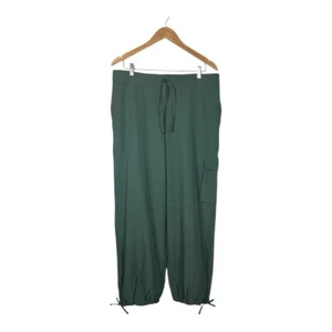 Old Navy High-Rise Stretch Tech Cargo Pants Jade Green Women Size Medium NWT - Picture 1 of 11