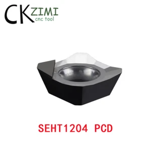 2 piezas SEHT1204 PCD Carburo Insertos Giratorios Insertos BROCA DE CARBURO para Aluminio SEGW  - Imagen 1 de 8