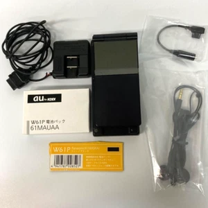 Panasonic W61P Flip Phone AU KDDI Black - Picture 1 of 8