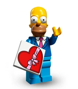 Lego Date Night Homer Minifigure & Accessories (The Simpsons Series 2) Brand New - Picture 1 of 1