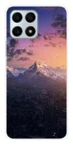 Coque en silicone imprimée compatible Huawei Honor X8A Montagnes urbaines - Photo 1 sur 3