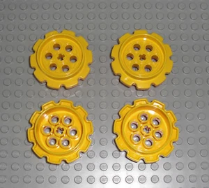 LEGO Technic - 4x Führungsrad für Kette gelb - Tread Sprocket Wheel 8275 57519 - Imagen 1 de 2