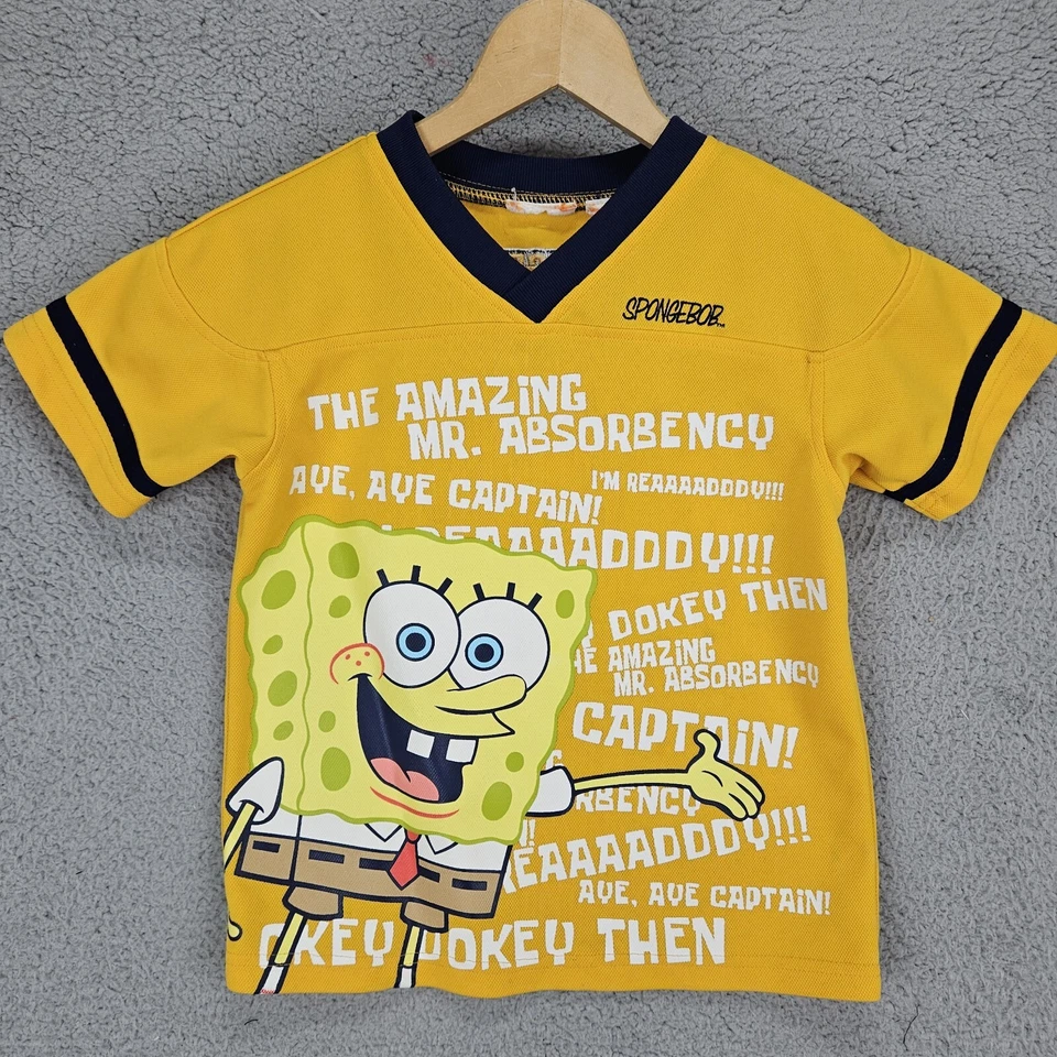 Camisa Bob Esponja Juvenil Grande Amarilla Manga Corta Doble Cara Cotizaciones Foto 1 de 4