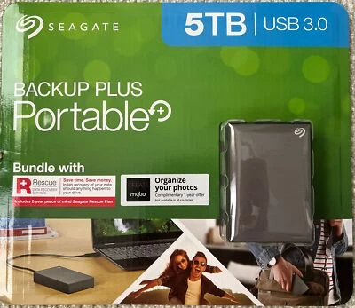 Seagate Backup Plus 5TB External, 5400RPM, STHP5000600 Hard Drive - Image 1 of 2