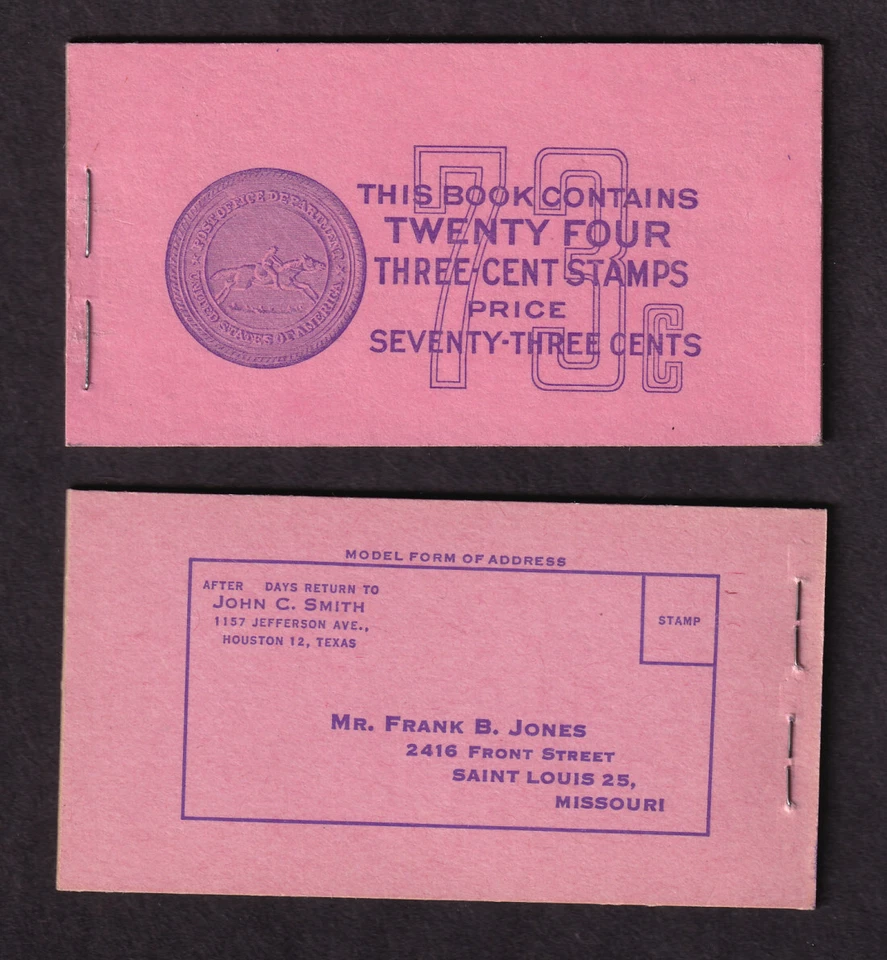 1954 Statue Liberty 3c BK105 (4 Sc 1035a panes) complete fresh mint booklet BC9A - Image 1 of 1