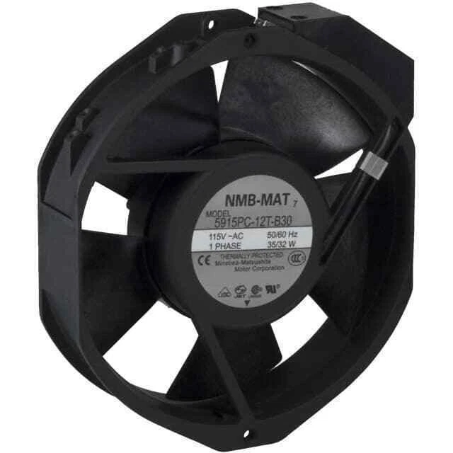 NMB 5915PC-12T-B30-A00 Axial Fan - Black