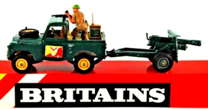 1:32 BRITEN 9787 britische Armee LANDROVER & HAUPT 4,5 FELDKANONE + SOLDATEN - Bild 1 von 23