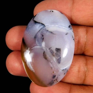Precioso cabujón ovalado ópalo dendrítico natural 67,10 quilates Piedras preciosas sueltas - Imagen 1 de 3