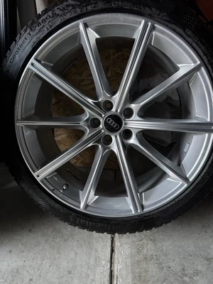 Audi Sport 21 Zoll Felgen mit Continental 245/40 R21 Reifen - Bild 1 von 4