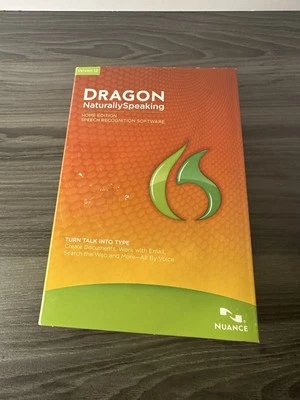 Nuance Dragon Naturally Speaking 12 Home Edition Speech Recognition Software NEW - Image 1 of 4