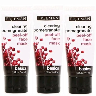 Freeman 3pk Clearing Pomegranate Peel-off Face Mask 44ml / 1.5 fl oz - Image 1 of 4