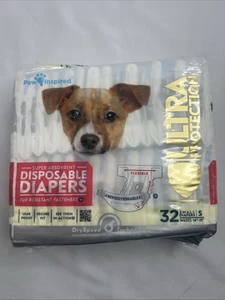 27 Pañales desechables para perros inspirados en patas hembras cachorros perros en calor PEQUEÑOS - Imagen 1 de 6