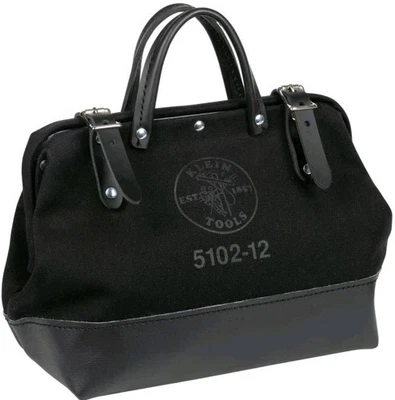Klein Tools 510212BLK Tool Bag, Black Canvas, 12-Inch  - NEW!! - Image 1 of 4