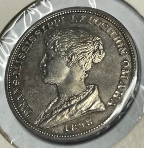 1898 Trans-Mississippi Exposition Expo HK-281 Silver Medal BU Omaha Nebraska NE - Picture 1 of 2