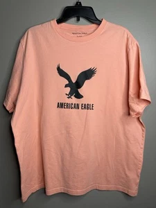 Camiseta American Eagle AE Para Hombre Talla XXL Naranja Brillante Estampado Gráfico - Imagen 1 de 3