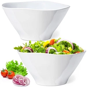 10" Salad Bowls, 114 oz. Unbreakable Plastic Serving Bowls for Salads, Fruits... - Picture 1 of 7