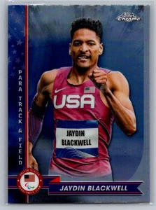 2024 Topps Cromo Juegos Olímpicos de Estados Unidos #85 Jaydin Blackwell Refractor Para Atletismo - Imagen 1 de 2