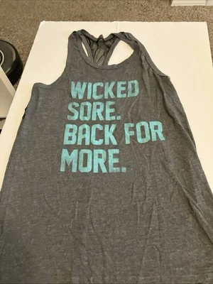 Chin Up Wicked Sore. Tanque Back For More Racerback pequeño C852 Foto 1 de 3