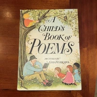 A Child's Book of Poems Illustrated by Gyo Fujikawa Longfellow Carroll Vtg 1969 - Image 1 of 4