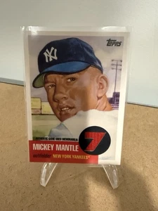 Mickey Mantle GAME WORN Relic 2007 Topps 1953 HOF Yankees SP Jersey Patch - Picture 1 of 2