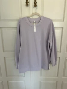 NEW Lululemon Women’s Perfectly Oversized Crew Sweatshirt Lavender Dew Size 10 - Picture 1 of 5