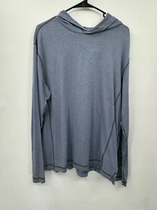 REI Woman’s Blue Gray Casual Hooded Top Size L - Picture 1 of 6