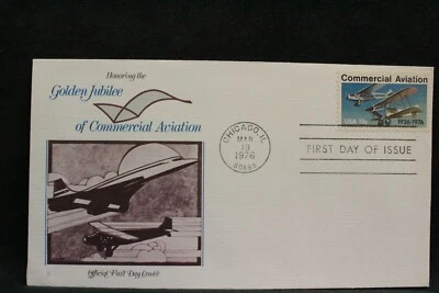 USPS FDC #1684 1976 13¢ Commercial Aviation Fleetwood ST788 - Image 1 of 3