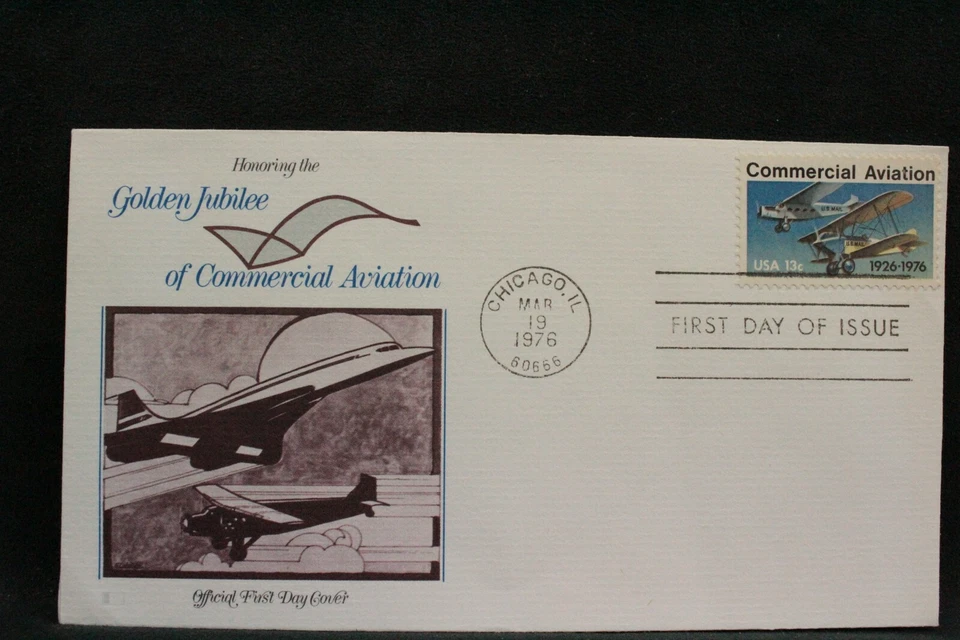 USPS FDC #1684 1976 13¢ Commercial Aviation Fleetwood ST788 - Image 1 of 3