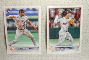 Jeremy Pena--tarjetas de novato-2020 Topps #us253--#u276--dos cartas - Imagen 1 de 2