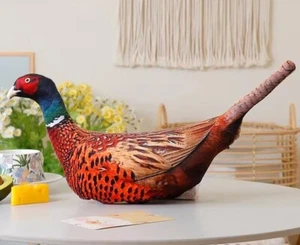Faisán Pollo Pájaro Almohada Estampada 18" Peluche Juguetes Muñeca Niños Regalos - Imagen 1 de 2