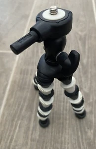 Sunpak schwarz & weiß Gummi flexible Tischplatte Stativ Kameraständer 7,5 Zoll EUC - Bild 1 von 6