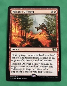 Magic the Gathering MTG Volcanic Offering Commander 2014 040/337 Rare Nr Mint - Picture 1 of 2