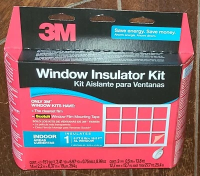 Kit isolador de janela 3M para 1 janela interna XL (6 pés 8 pol x 19,5 pés) #2149W-6 - Imagem 1 de 3
