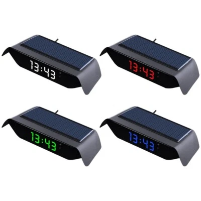 Reloj de vehículo con energía solar reloj digital preciso de noctilucencia para tu coche Foto 1 de 4