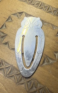 TIFFANY & CO STERLING SILVER OWL BOOKMARK - Picture 1 of 5