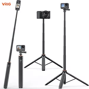 TP-21 Mini Selfie Stick Handheld Tripod Stand for GoPro 12 11 10 9 DSLR Camera - Picture 1 of 12