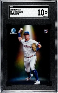 2023 Bowman BS-18 Josh Jung Spotlights Texas Rangers SGC grado 10 - Imagen 1 de 2