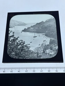 The Mouth Of The Dart. Magic Lantern Slide Photo England Scenery - Bild 1 von 4