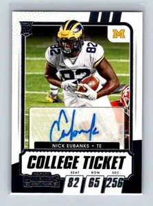 2021 Panini Contenders Draft Picks College Ticket Auto Nick Eubanks #265 RC - Picture 1 of 2