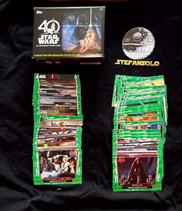 2017 star wars topps 40th anniversary green parallel set #1-#100 - Picture 1 of 1
