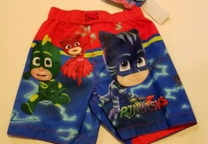 Kleinkind Jungen PJ Masks Marke rot blau grün Badehose Größe 2T - Bild 1 von 3